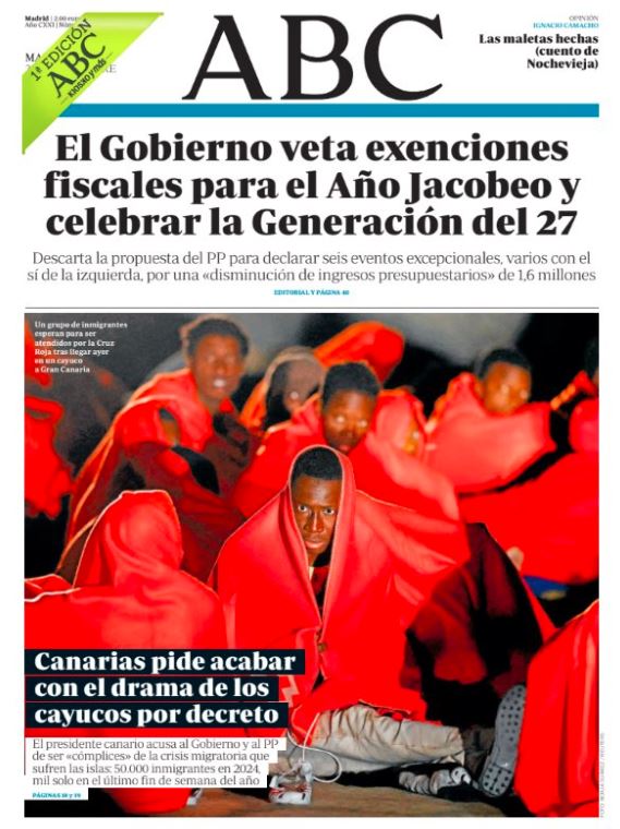 Portadas de la prensa internacional de este martes 31 de diciembre de 2024