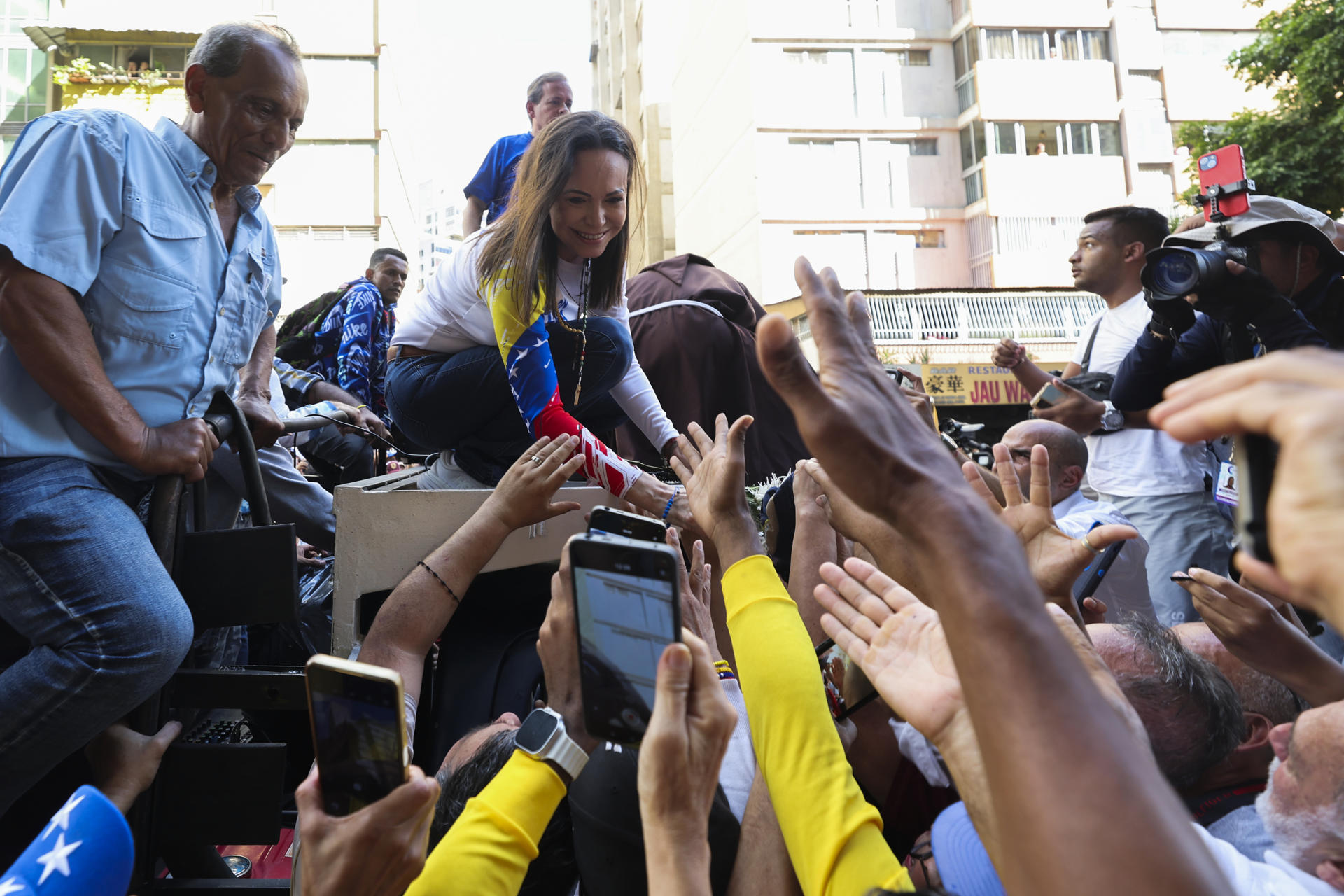 Human Right Watch confirmó la detención de María Corina Machado tras protesta en Caracas y exige liberación