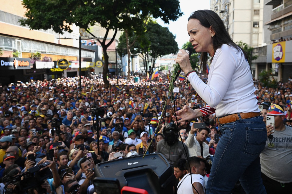 VIDEO: Impresionante toma aérea del reencuentro de María Corina Machado con los venezolanos en Chacao