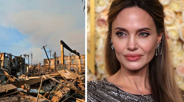 El gesto de Angelina Jolie con varios de sus amigos afectados por los incendios en California