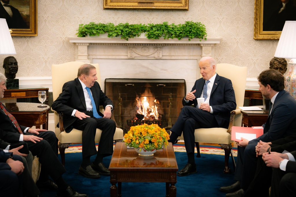 FOTOS: Lo que conversaron Edmundo González y Joe Biden en la Casa Blanca