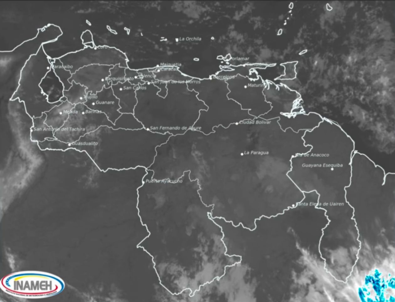 Inameh reporta clima variable a nivel nacional para este #22Ene