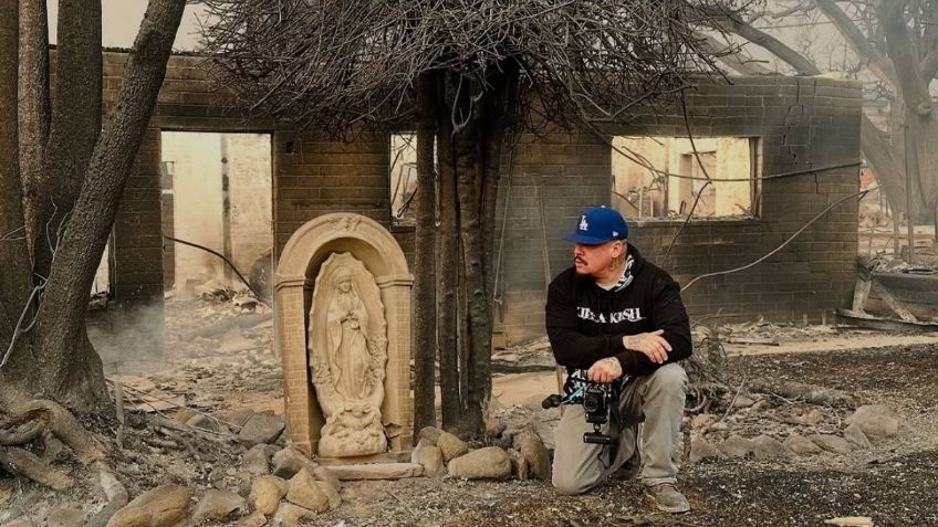 Estatua de la Virgen María queda intacta tras incendios en Los Ángeles y lo consideran como “un milagro”