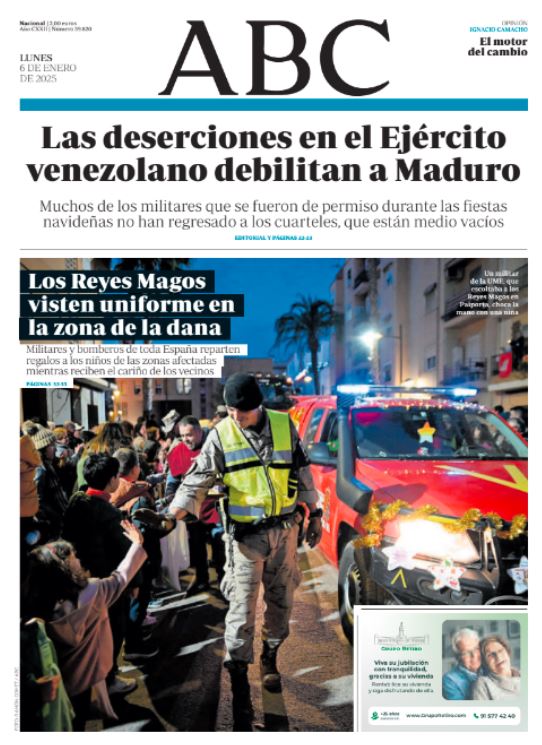 Portadas de la prensa internacional de este lunes 6 de enero de 2025