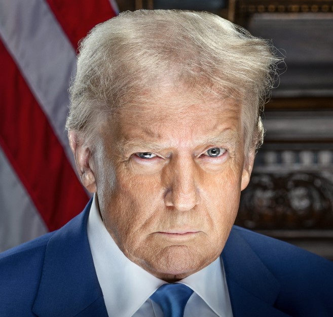 Revelan retrato oficial para la toma de posesión de Donald Trump