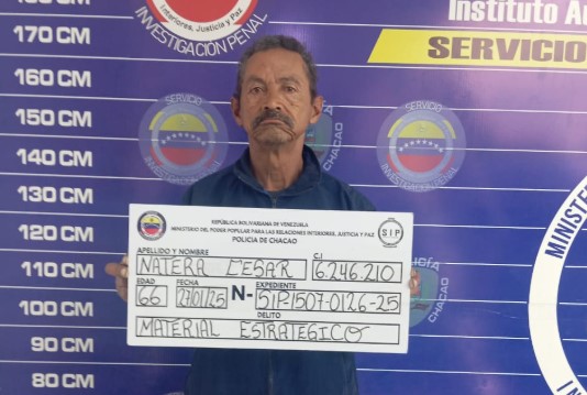 Capturado hombre por hurtar material estratégico y estar solicitado