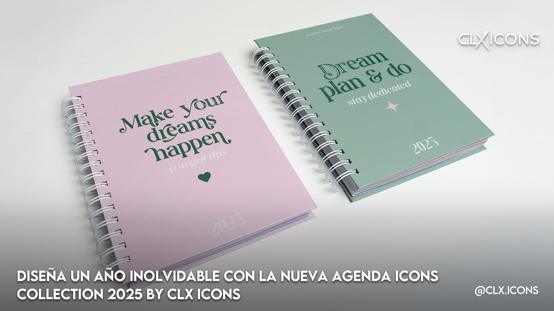 Diseña un año inolvidable con la nueva agenda ICONS COLLECTION 2025 by CLX ICONS