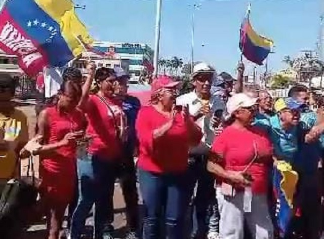 “Libertad” y “hasta el final” gritaron quienes se concentraron en el sur de Anzoátegui este #9Ene