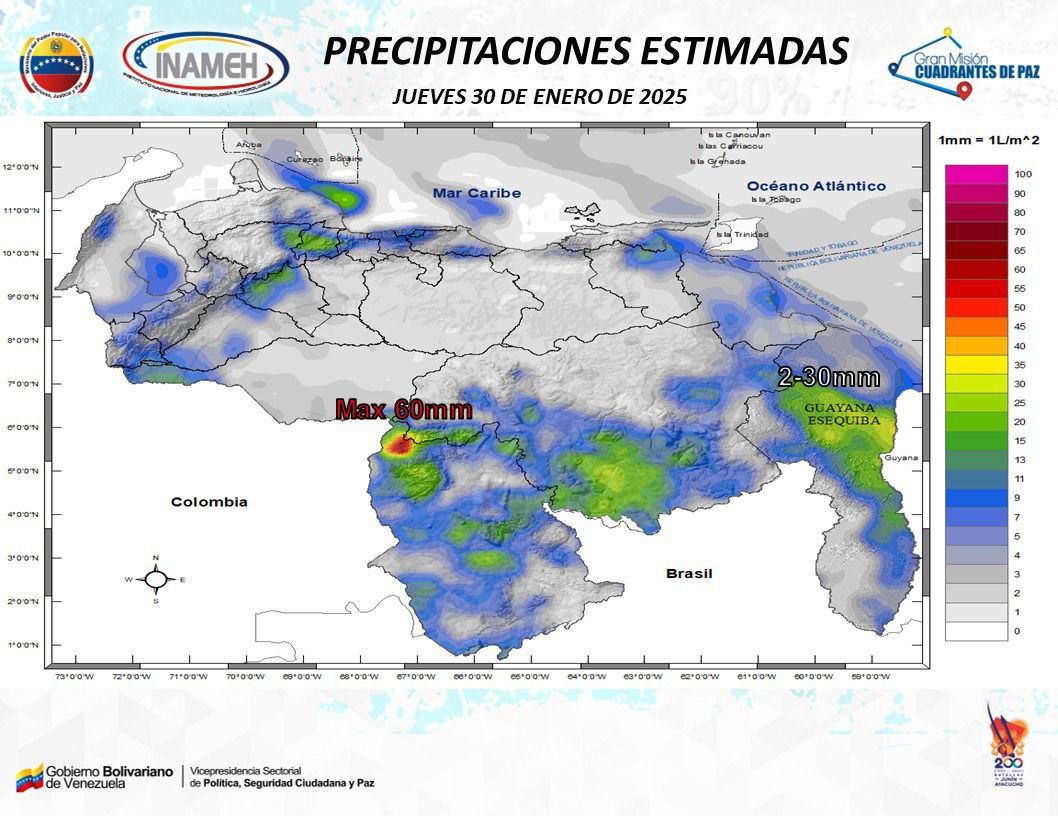 Inameh prevé cielo despejado en gran parte de Venezuela este #30Ene