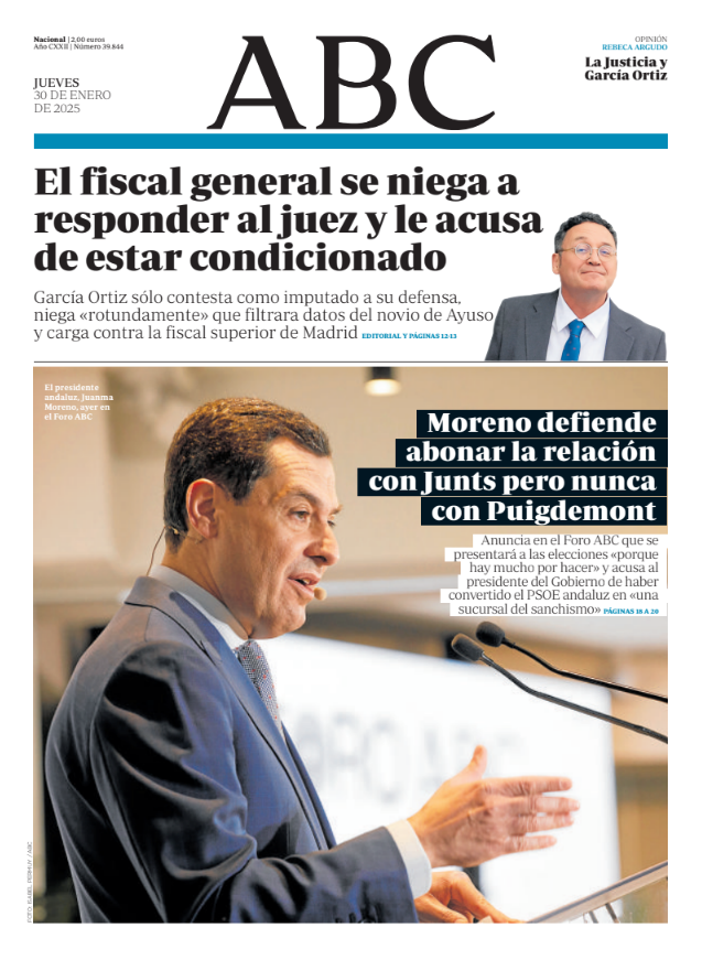 Portadas de la prensa internacional de este jueves 30 de enero de 2025