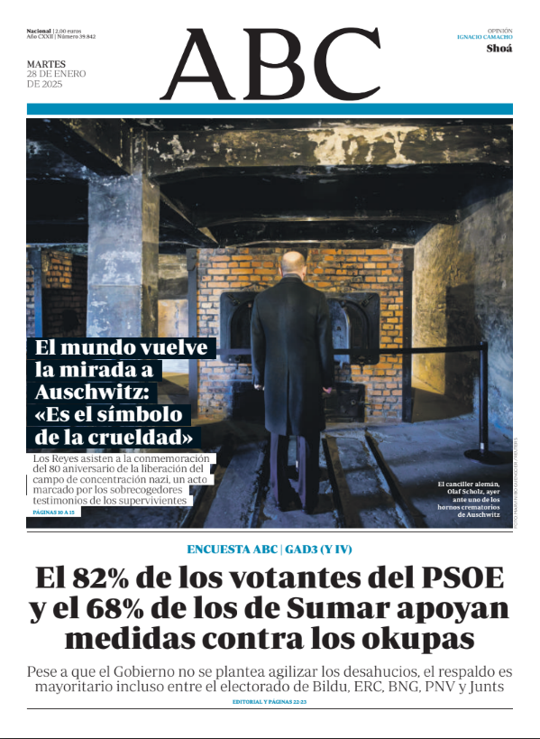 Portadas de la prensa internacional de este martes 28 de enero de 2025