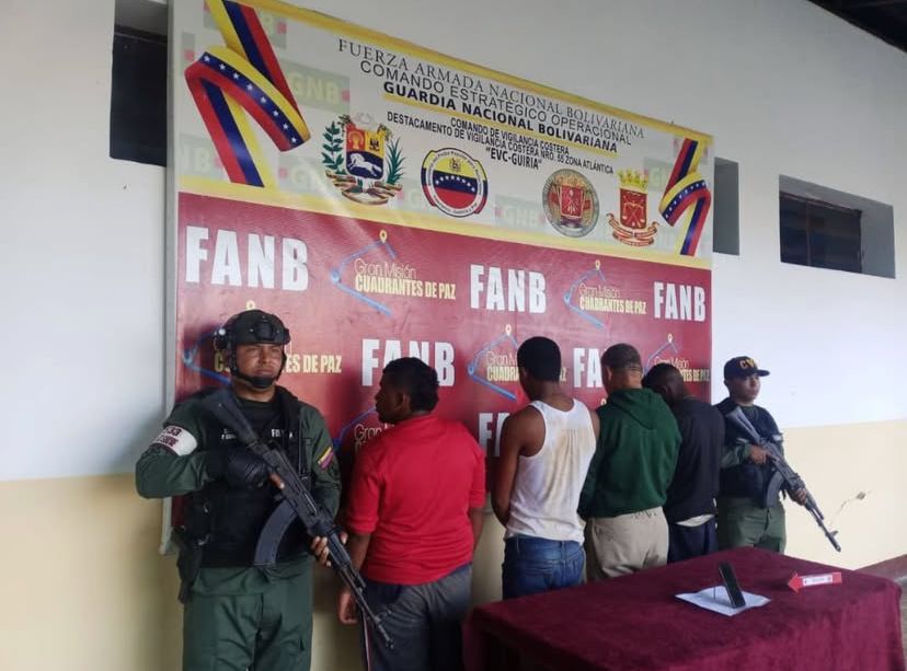 Cuatro hombres fueron detenidos en Sucre por el tráfico de 28 personas hacia Trinidad y Tobago